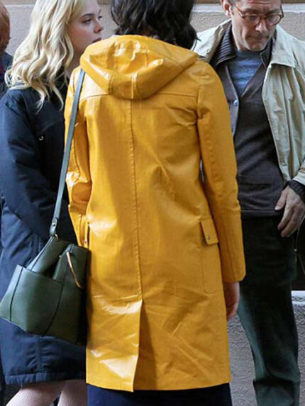 Rebecca Hall A Rainy Day in New York Yellow Coat