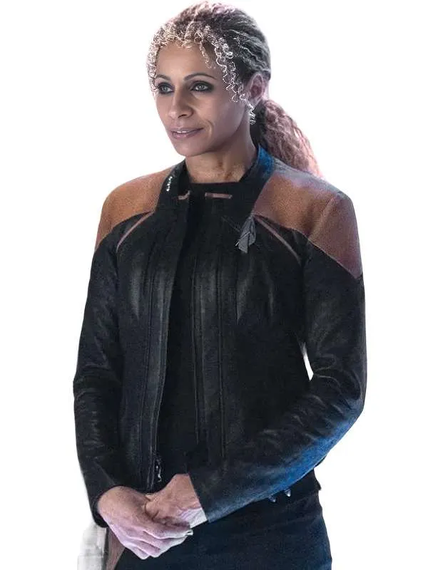 Star Trek Picard Season 3 Michelle Hurd Leather Jacket