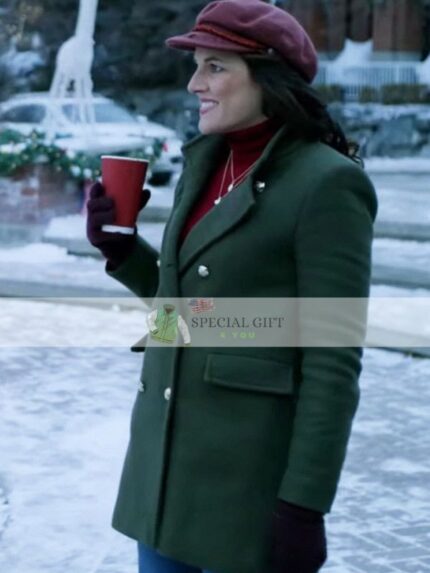 Just Like A Christmas Movie Brittany Clough Green Coat