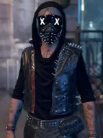 Legion Wrench Watch Dogs Black Leather Vest