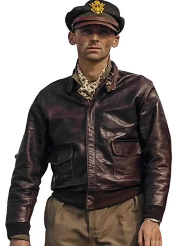 Edward Ashley Masters of the Air S01 Leather Jacket