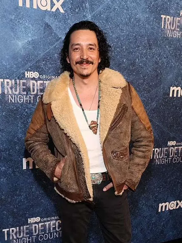 True Detective Miguel Gilb Brown Leather Jacket