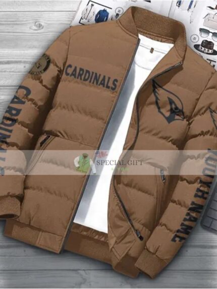 NFL Arizona Cardinals Brown bomber Jacket