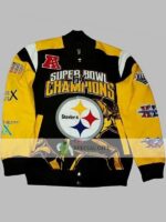 Super Bowl Champions Pittsburgh Steelers Leather Jacket