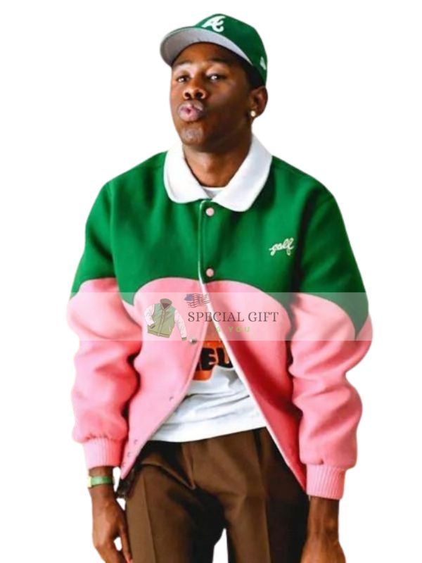 Tyler The Creator Green & Pink Golf Cowboy Jacket