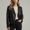 Bari Women’s Black Biker Jacket
