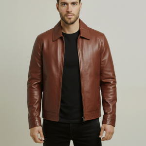 Men’s Classic Brown Leather Jacket