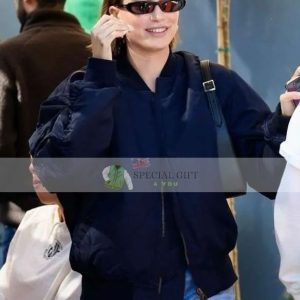 Buy Now Los Angeles Hailey Bieber Blue Jacket