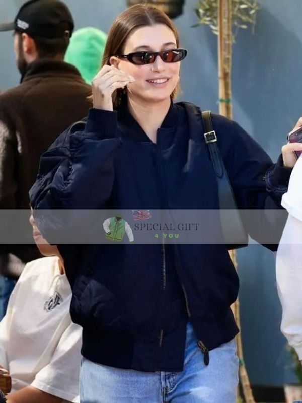Buy Now Los Angeles Hailey Bieber Blue Jacket