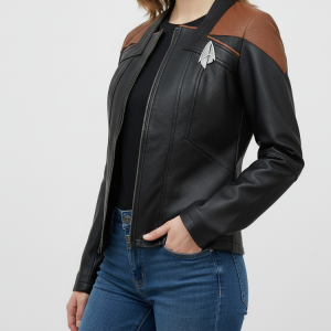 Star Trek Picard Season 3 Michelle Hurd Leather Jacket