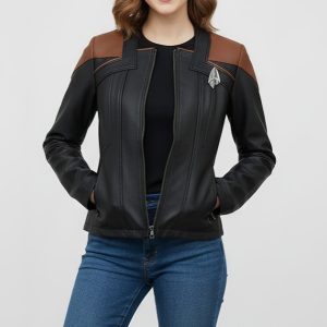 Star Trek Michelle Hurd Leather Jacket