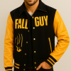 The Fall Guy 2024 Ryan Gosling Black and Yellow Varsity Jacket