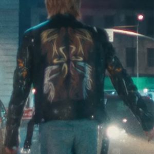 Who Song 2024 Jimin Black Biker Jacket