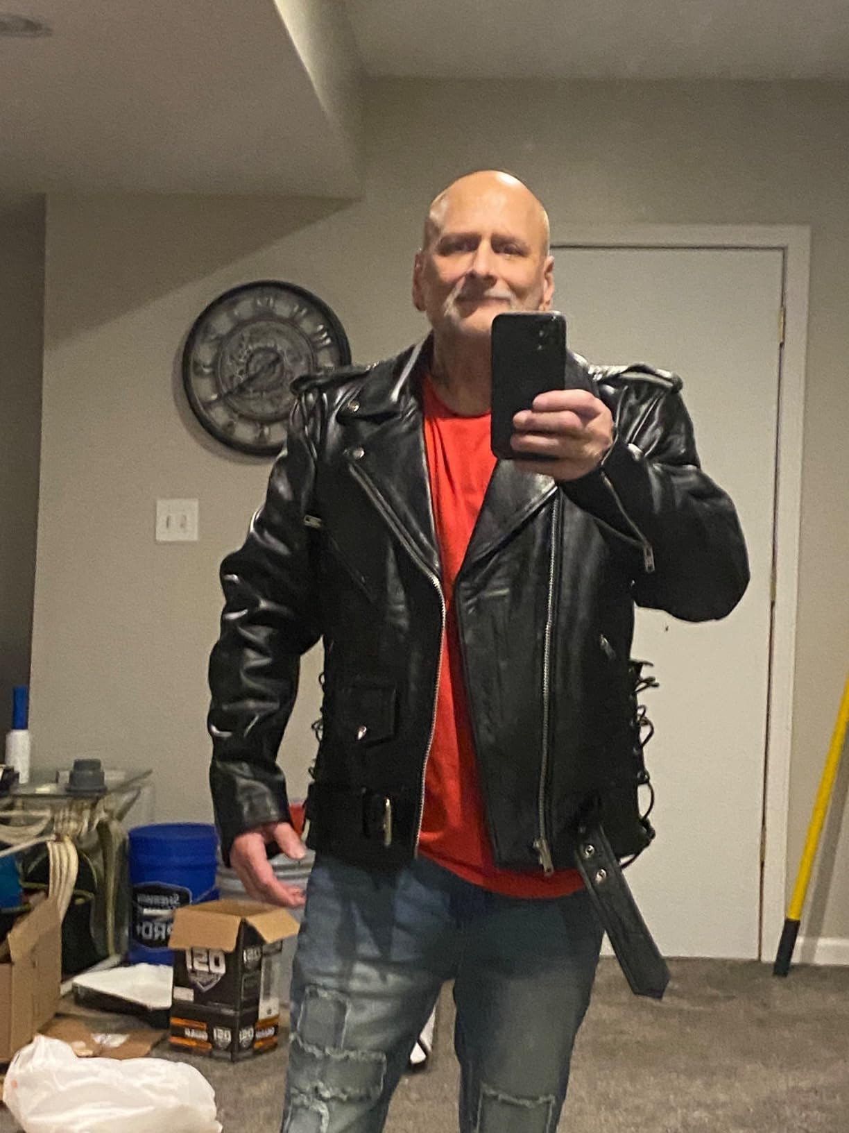 Customer Buying Review Biker Leather jacket - Special Gift 4you