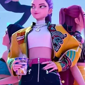 KPop Demon Hunters Rumi Leather Jacket