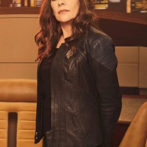 Star Trek Marina Sirtis Leather Jacket