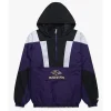 Starter Baltimore Ravens Pullover Black & Purple Hooded Jacket