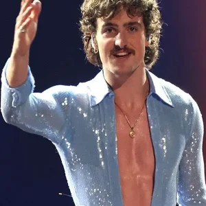 Buy Now Benson Boone Jumpsuit Blue Sequin Jumpsuit