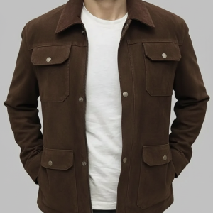 Joel Miller Brown Suede Leather Jacket