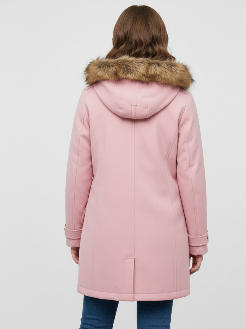 Jackie Howard My Life with the Walter Boys Pink Parka Coat