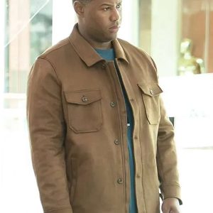 Abbott Elementary S05 Luke Tennie Brown Jacket