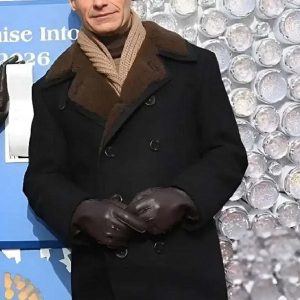 Eve With Ryan Seacrest Press Junket Black Peacoat