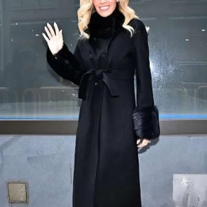 New York City 2026 Jenny McCarthy Black Wool Coat