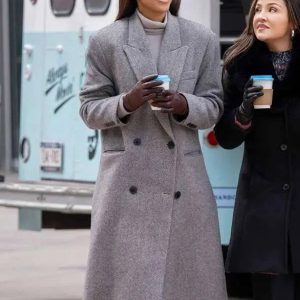Kelly Rowland Relationship Goals Grey Trench Coat