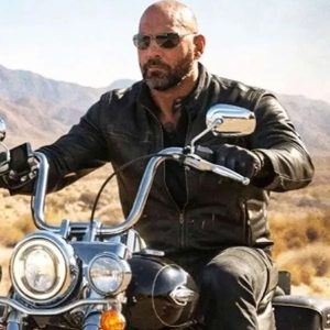 The Wrecking Crew Dave Bautista Black Leather Jacket