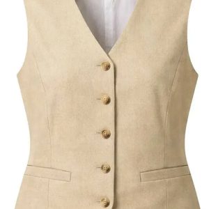 Cashero S01 Kim Min Suk Beige Cotton Vest