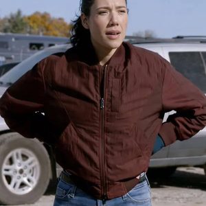 Hanako Greensmith Chicago Fire S14 Maroon Jacket