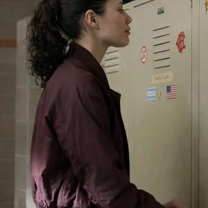 Chicago Fire S14 Hanako Greensmith Maroon Satin Jacket