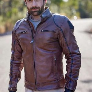 Adam Rowland Home and Away Brown Leather Jacket