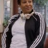 The Upshaws S07 Kim Fields Black Track Jacket