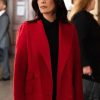 Samantha Maroun Law and Order S25 Red Coat