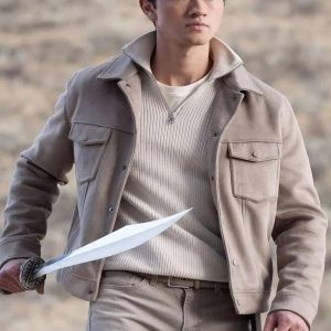 Luke Castellan Percy Jackson and the Olympians Suede Jacket