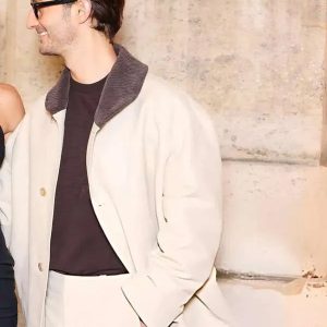 Pierre Niney Paris Fashion Week Cotton Coat