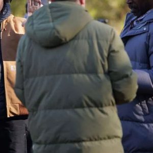 Signing Tony Raymond Michael Mosley Green Puffer Coat