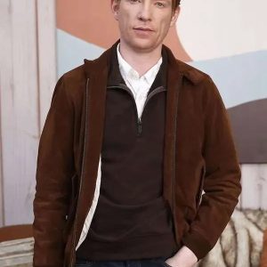 Domhnall Gleeson The Incomer Brown Suede Leather Jacket