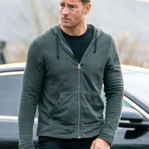 Justin Hartley Tracker S03 Green Hoodie