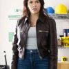 Sofia Pernas Tracker S03 Brown Leather Jacket